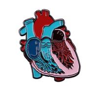 Spille smaltate a forma di cuore anatomico anatomico anatomico spilla cuore neurologia spille per medico infermiera spilla per abbigliamento borsa zaino giacca cappello fai da te badge regali,
