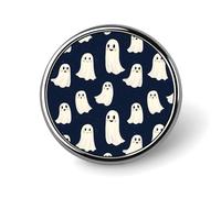 Spille smaltate bianche con stampa fantasma per zaino, graziose spille per giacche, cappotti, cappelli, borse, spille divertenti e uniche per donne e uomini, gioielli alla moda accessori