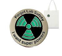 Spille Smaltate Carine - Dimentica La Sicurezza Del Laboratorio, Voglio Smaltata Dei Superpoteri, Da Bavero Con Scritta Chiara Decorativa Leggera Per Accessori Per Campus Studenteschi