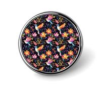 Spille smaltate colorate a forma di colibrì con stampa a fiori per zaini, graziose spille per giacche, cappotti, cappelli, borse, distintivi, divertenti e unici, accessori per gioielli alla moda per