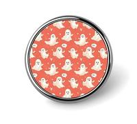 Spille smaltate con fantasma bianco con stampa carina per zaino, per giacche, cappotti, cappelli, borse, spille divertenti e uniche, accessori per gioielli alla moda per donne e uomini