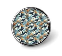 Spille smaltate con stampa a forma di balena assassina per zaino, graziose spille per giacche, cappotti, cappelli, borse, distintivi, divertenti e unici, accessori per gioielli alla moda per donne e