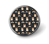 Spille smaltate con stampa a forma di cane arcobaleno e stelle, per zaino, cappotto, cappello, borse, distintivi, divertenti e unici, accessori per gioielli alla moda per donne e uomini