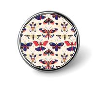 Spille smaltate con stampa colorata a farfalla per zaino, graziose spille per giacche, cappotti, cappelli, borse, spille divertenti e uniche, accessori per gioielli alla moda per donne e uomini