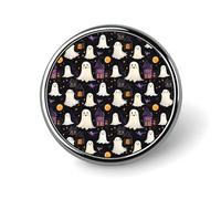 Spille smaltate con stampa fantasma di Halloween per zaini, graziose spille per giacca, cappotto, cappello, borse, distintivi, divertenti e unici, accessori per gioielli alla moda per donne e uomini