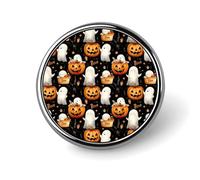 Spille smaltate con stampa fantasma di Halloween per zaino, graziose spille per giacche, cappotti, cappelli, borse, distintivi, divertenti e unici, accessori per gioielli alla moda per donne e uomini