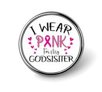 Spille smaltate Pezzi Il rosa è per la mia nonna Spille Guerriera contro il cancro Nastro rosa Combatti il cancro Nastro rosa Guerriera Bottoni per jeans Spille distintivi Distintivi moderni Cappel