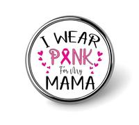Spille smaltate Pezzi Il rosa è per la mia nonna Spille Guerriera contro il cancro Nastro rosa Combatti il cancro Nastro rosa Guerriera Bottoni per jeans Spille distintivi Distintivi moderni Cappel