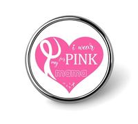 Spille smaltate Pezzi Il rosa è per la mia nonna Spille Guerriera contro il cancro Nastro rosa Combatti il cancro Nastro rosa Guerriera Bottoni per jeans Spille distintivi Distintivi moderni Cappel