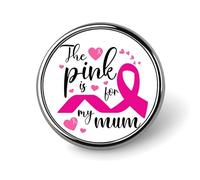 Spille smaltate Pezzi Il rosa è per la mia nonna Spille Guerriera contro il cancro Nastro rosa Combatti il cancro Nastro rosa Guerriera Bottoni per jeans Spille distintivi Distintivi moderni Cappel