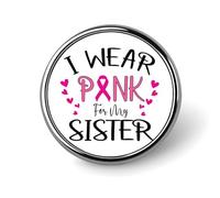 Spille smaltate Pezzi Il rosa è per la mia nonna Spille Guerriera contro il cancro Nastro rosa Combatti il cancro Nastro rosa Guerriera Bottoni per jeans Spille distintivi Distintivi moderni Cappel