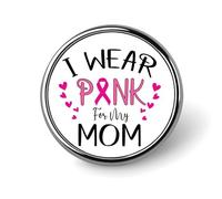 Spille smaltate Pezzi Il rosa è per la mia nonna Spille Guerriera contro il cancro Nastro rosa Combatti il cancro Nastro rosa Guerriera Bottoni per jeans Spille distintivi Distintivi moderni Cappel