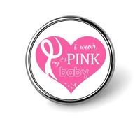 Spille smaltate Pezzi Il rosa è per la mia nonna Spille Guerriera contro il cancro Nastro rosa Combatti il cancro Nastro rosa Guerriera Bottoni per jeans Spille distintivi Distintivi moderni Cappel
