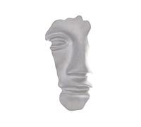 Spille, Spilla a mezza faccia color oro norreno Spille for cappotti di grandi dimensioni for le donne Accessori in lega autunno inverno(Silver)