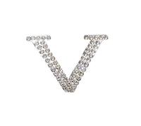 spille, Spilla personalizzata Donna Moda Marchio Livello I Bling Zircone Cristallo Strass Lettera Amore canale di design Pin