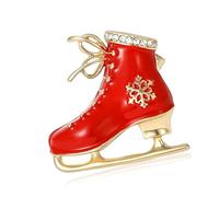 Spille sportive in lega per sci e pattinaggio su ghiaccio, unisex, casual, accessori alla moda, idea regalo, Misura unica, come descritto