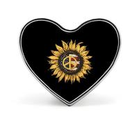 Spille stampate con simbolo della pace, bandiera degli Stati Uniti, cuore di girasole, spille con bottoni carini, decorazioni per zaini e abbigliamento