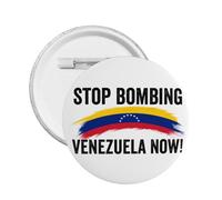 Spille Stop Bombing Venezuela Spilla in metallo No War Peace 1 pz