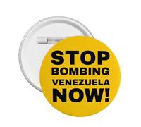 Spille Stop Bombing Venezuela Spilla in metallo No War Peace 1 pz