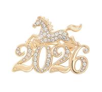 Spille Vintage,Fermaglio con Strass per l'Anno del Cavallo e per il Risvolto - Spilla Equestre Per Il 2026 - per Borsa Zaino Sciarpa Vestito Cappello Maglia Scialle