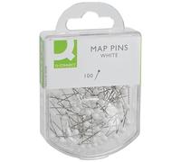 Spilli cartografici Q-Connect 15 mm bianco conf. da 100 - KF15279