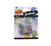 Spilli con testa colorata 100 pz