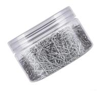 Spilli con testa in acciaio inox da 28 mm, 600 pezzi, spilli da sarta in raso fine per gioielli e progetti artigianali, con comoda scatola portaoggetti