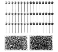 Spilli con testa piccola, a testa tonda, per mappa del mondo, 400 pezzi, oro nero, argento, piccoli aghi per pollice per bacheca, foto, muro, artigianato, marcatura