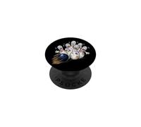 Spilli da bowling spaventati cartone animato divertente bombetta sport gioco umorismo PopSockets PopGrip Adesivo