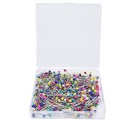 Spilli da cucito da 600 pezzi, lunghi 38 mm, colori diversi, ampia applicazione, spilli dritti durevoli per lavori manuali su abbigliamento