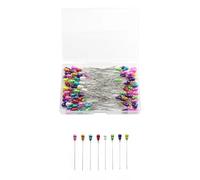 Spilli da Cucito per Tessuto,100 PCS 56 mm Spilli da Sarta Colorati Lunghi Spille da Trapuntatura Dritte a Forma di Zucca per Bouquet Tessuto Cucito Sartoria Artigianato