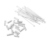 Spilli da Sarta Lunghi 70mm in Rame, 20 Pezzi, Argento