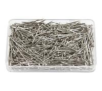 Spilli dritti, L: 16 mm, spessore 0,65 mm, argento, 25g