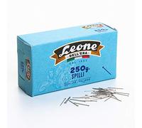 Spilli in ottone nichelato Leone Dell'Era- Scatola di cartone da 250 g. - N°1 mm 0,60 x 18