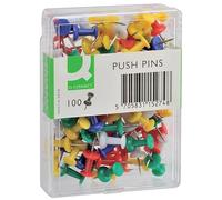 Spilli per bacheca Q-Connect colori assortiti conf. da 100 - KF15274