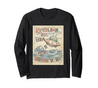 Spilling The Tea 1773 Storia aliena Umorismo Uomini Donne Maglia a Manica