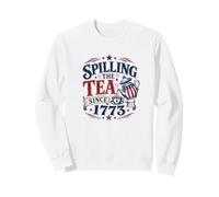 Spilling The Tea, Luglio del 4 ° Patriottico USA Americana Design Felpa