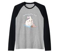 Spilling The Tea Since 1773 Coniglio Coniglio Kawaii Maglia con Maniche Raglan