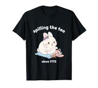 Spilling The Tea Since 1773 Coniglio Coniglio Kawaii Maglietta