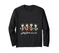 Spilling The Tea Since 1773 Duck Goose Uomini Donne Maglia a Manica