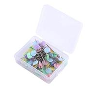 Spilloni Fiore,100 Pezzi Spilli per Patchwork Pins di Cucito Spilli con Testa per Artigianato Cucito Colorati Quilting Pins Bottone Piatti (#4)