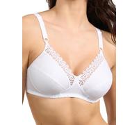 Spiman Reggiseno Donna Senza Ferretto e Imbottitura in Puro Cotone 100% con Pizzo macramè Coppa B Reggipetto Anziana Basic Bra Comodo Anallergico Traspirante Comfort Quotidiano Made in Italy