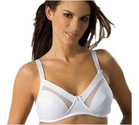 Spiman Reggiseno Senza Ferretto in Microfibra, Coppe Non Imbottite, Inserti in Tulle, Spalline Regolabili Italian Style Art 351