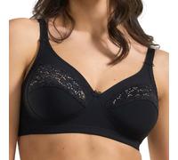 Spiman Reggiseno Senza Ferretto Non Imbottito in Microfibra Elasticizzata con Coppa C Foderata Internamente in Cotone e Pizzo Elastico, Spalline Regolabili, Gancio a 3 Regolazioni, Anche Taglie Forti