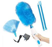 Spin Duster - Piumino elettrico multifunzione a batteria, 360 gradi, rotante e motorizzato, spazzola di pulizia ricaricabile