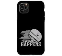 Spin Happens Funny Table Tennis Player Racket Paddle Zone Custodia per iPhone 11 Pro Max