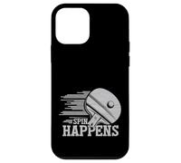 Spin Happens Funny Table Tennis Player Racket Paddle Zone Custodia per iPhone 12 mini