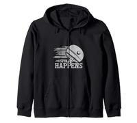 Spin Happens Funny Table Tennis Player Racket Paddle Zone Felpa con Cappuccio