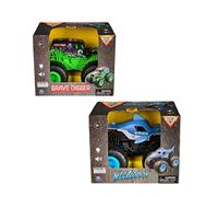 Monster Jam Camion Giocattolo, 1:24 con Luci e Suoni, Uno Solo Tra Grave Digger o Megalodon