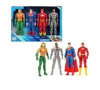 Spin Master Dc Box 5 Personaggi Superman Cyborg Aquaman Flash 30 cm